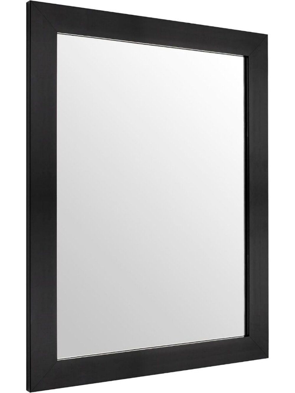 Stylish Black Rectangle Wall Mirror - 12x16 Inch Decorative Accent for Home
